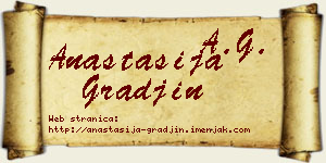 Anastasija Građin vizit kartica